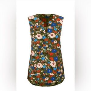 CAbi Floral Sleeveless Blouse - Size M